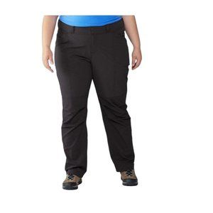 REI Screeline Hybrid Pants Women's 16 Petite Black Water Resistant Stretch UPF50